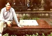 Jim at the tomb of Antonio Stradivari